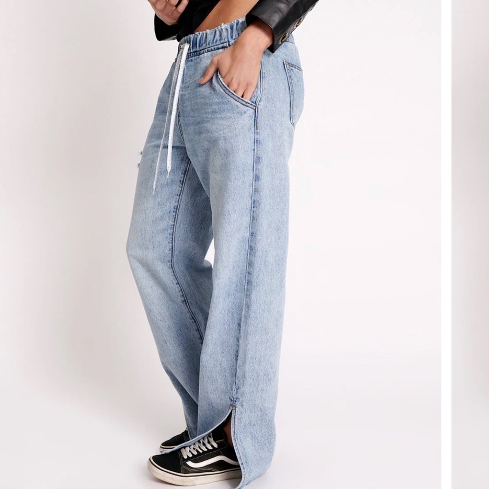 NWOT One Teaspoon Roadhouse Pull On Jeans Drawstring Waist Denim Women’s Medium